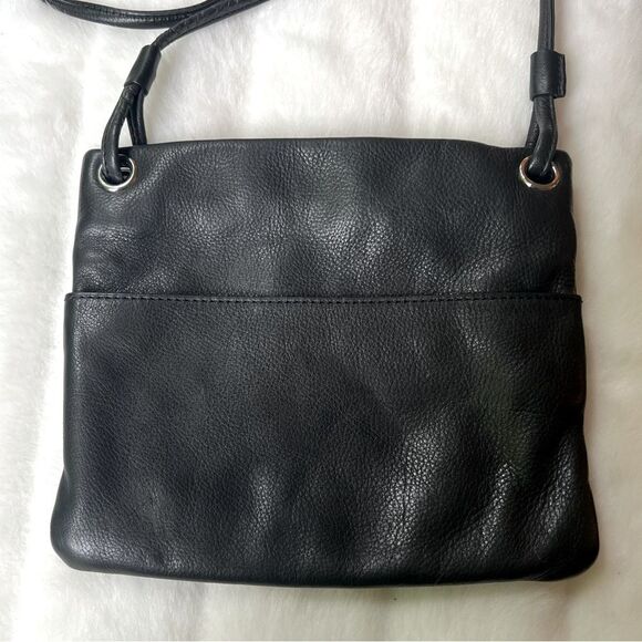Margot Black Pebbled Leather Crossbody Bag - Picture 7 of 16